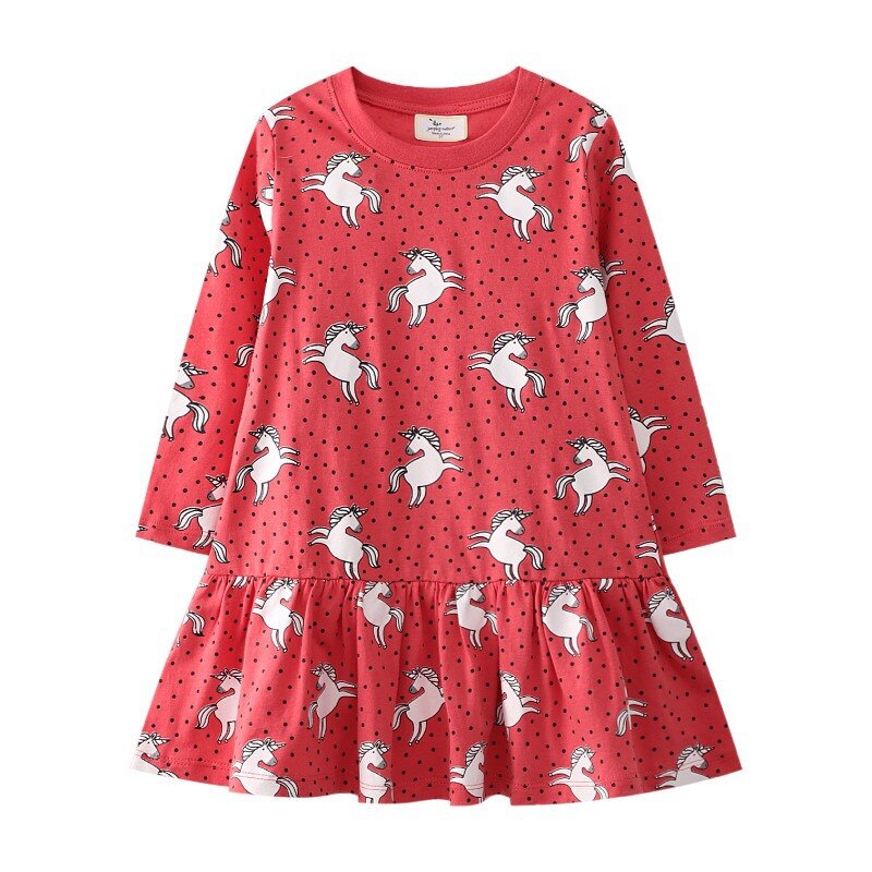 Rabbit Bunny Design Long Sleeve Top Dress
