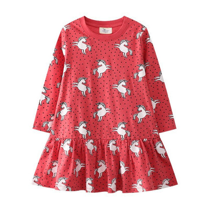 Rabbit Bunny Design Long Sleeve Top Dress