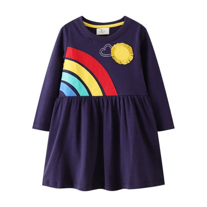 Rabbit Bunny Design Long Sleeve Top Dress