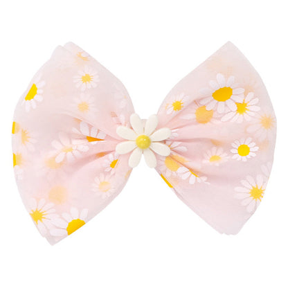 Kid Girl Bow Fringed Mesh Hair Clip Wholesale 07955939