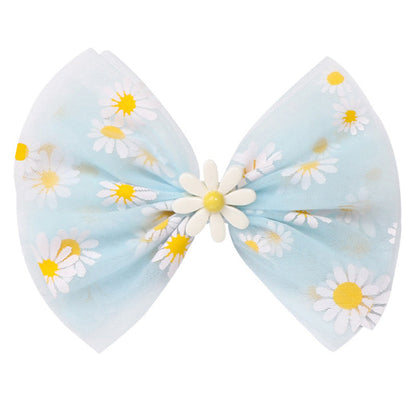 Kid Girl Bow Fringed Mesh Hair Clip Wholesale 07955939
