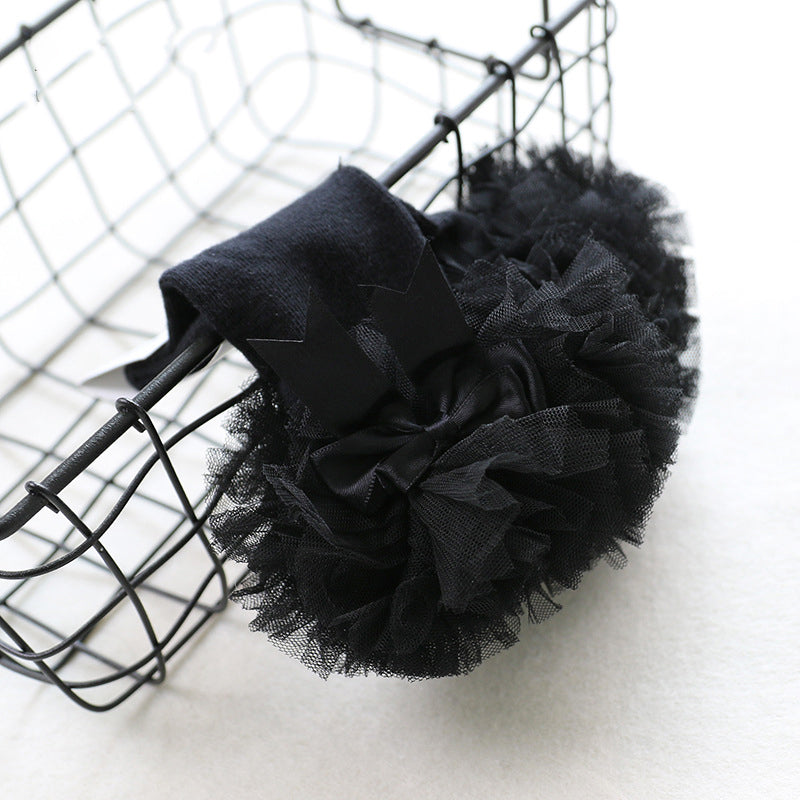 Kid Girl Bow Mesh Knee Socks