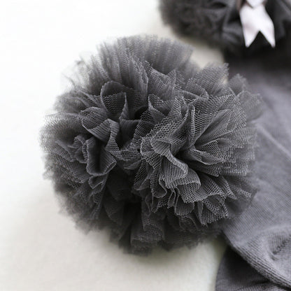 Kid Girl Bow Mesh Knee Socks