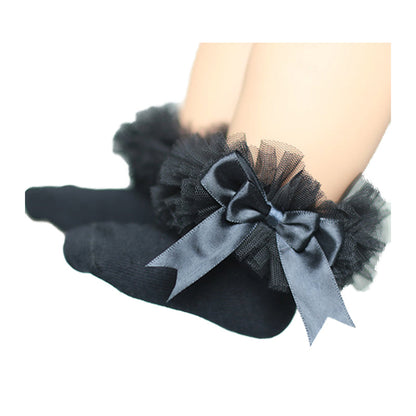 Kid Girl Bow Mesh Socks Wholesale