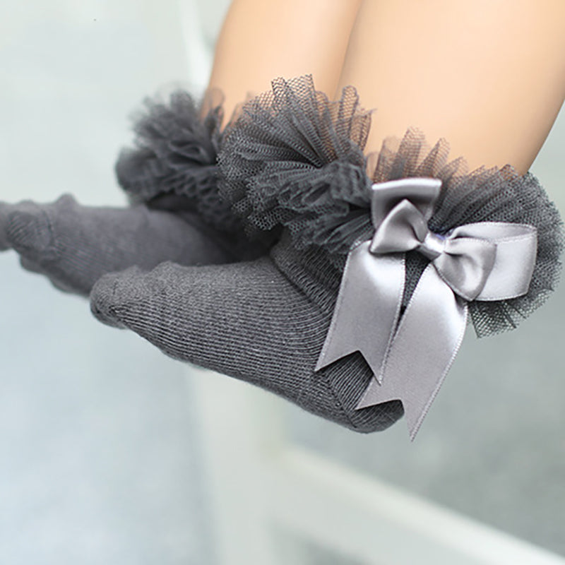 Kid Girl Bow Mesh Socks Wholesale