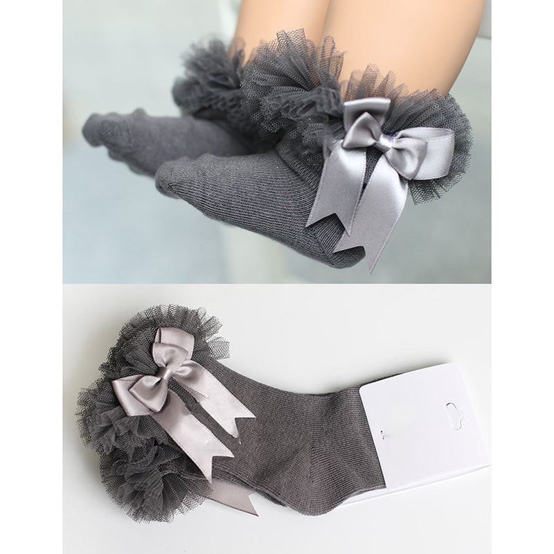 Kid Girl Bow Mesh Socks Wholesale