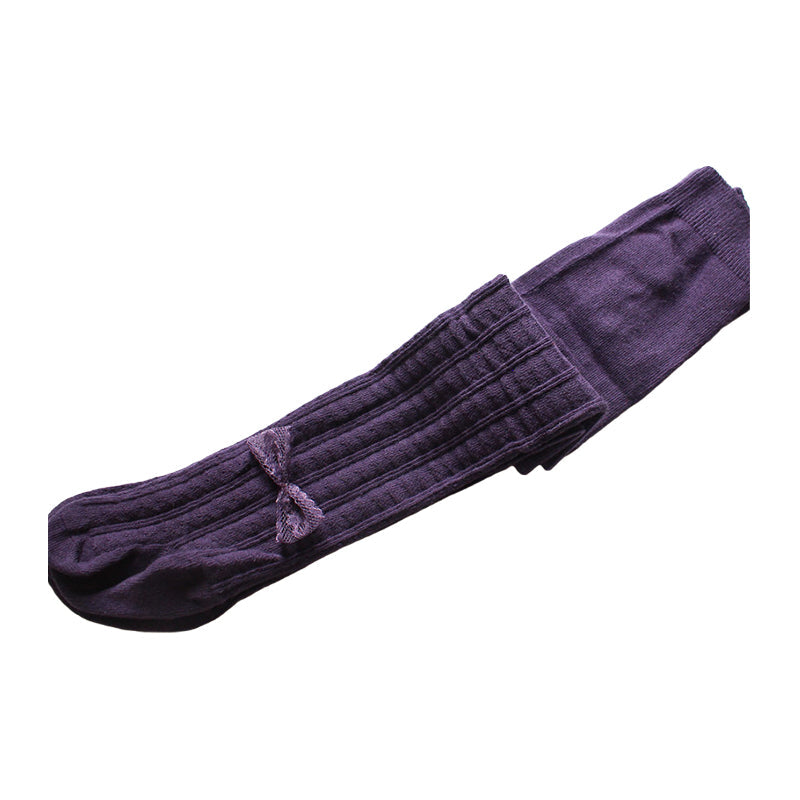 Baby Kid Girls Solid Color Bow Accessories Socks Wholesale 51587646