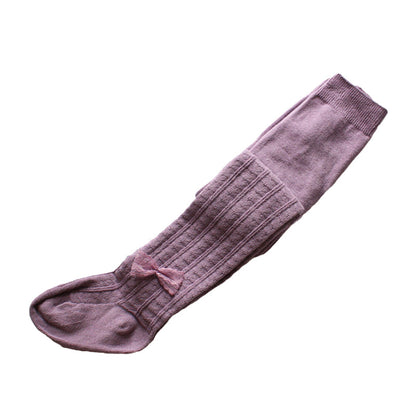 Baby Kid Girls Solid Color Bow Accessories Socks Wholesale 51587646