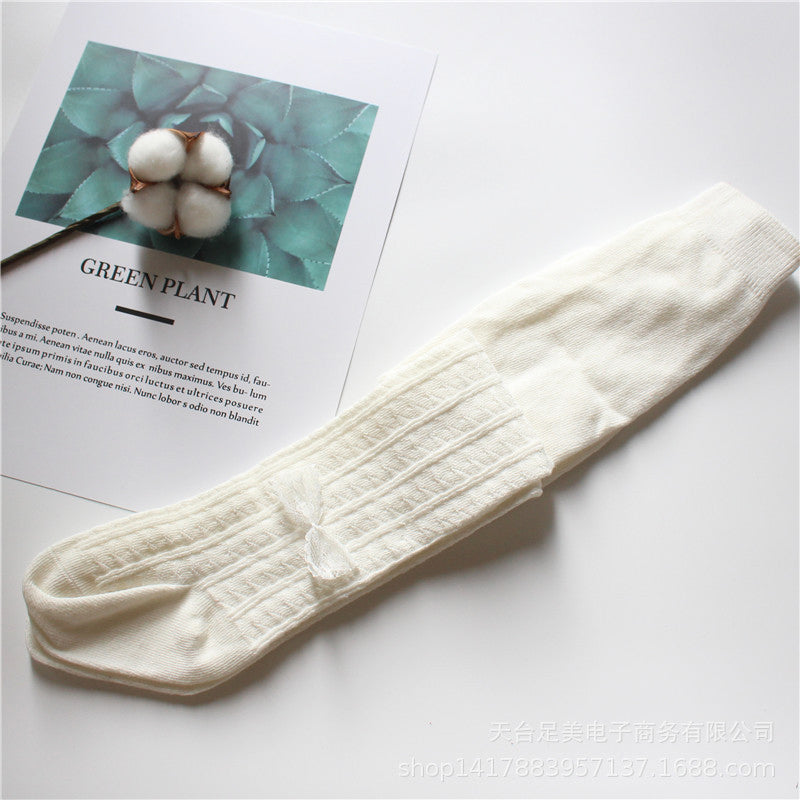 Baby Kid Girls Solid Color Bow Accessories Socks Wholesale 51587646