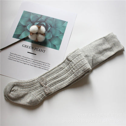 Baby Kid Girls Solid Color Bow Accessories Socks Wholesale 51587646
