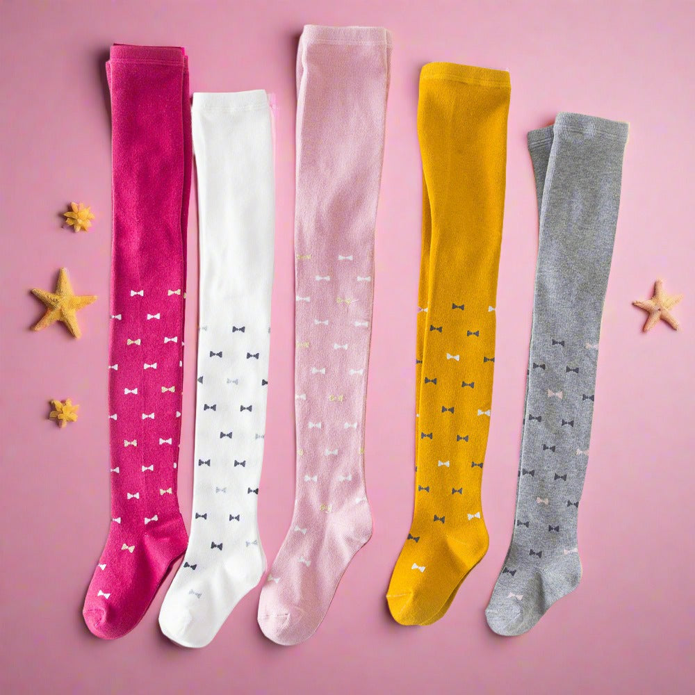 Kid Girl Bowknot Casual Tights Wholesale
