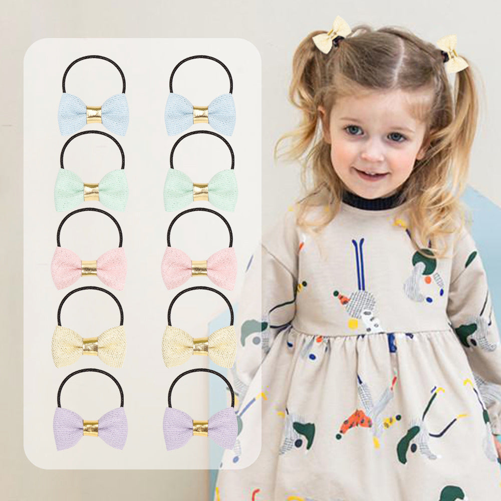 Kid Girl Bowknot Hair Rings