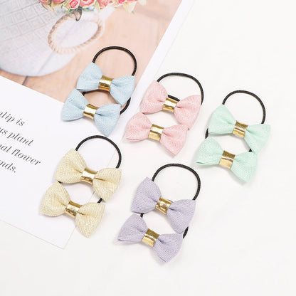 Kid Girl Bowknot Hair Rings