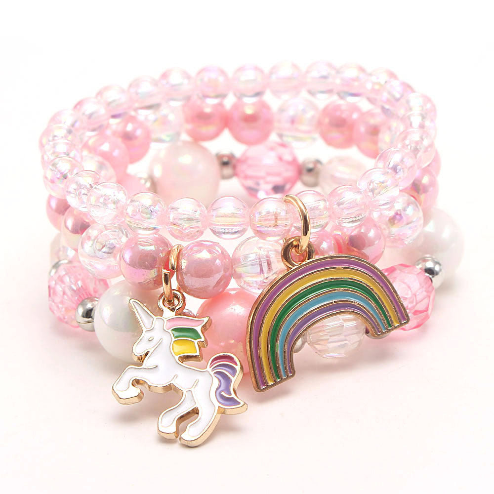 Kid Girl Charm Bead Bracelet Wholesale