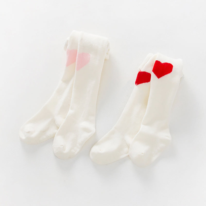 Kid Girl Love Heart Tights Wholesale
