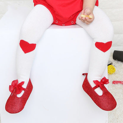 Kid Girl Love Heart Tights Wholesale