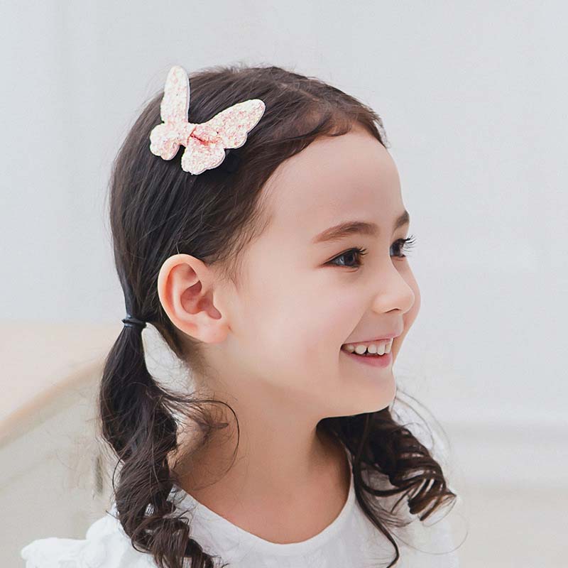 Kid Girl Sequins Butterfly Hair Clip
