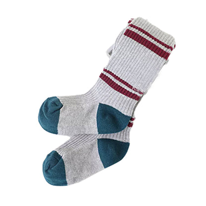 Baby Kid Girls Striped Color-blocking Socks