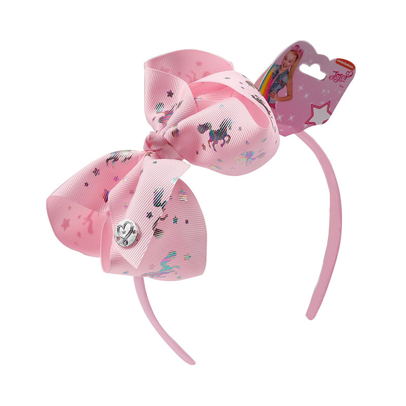 Kid Girl Unicorn Ribbon Bow Headbands