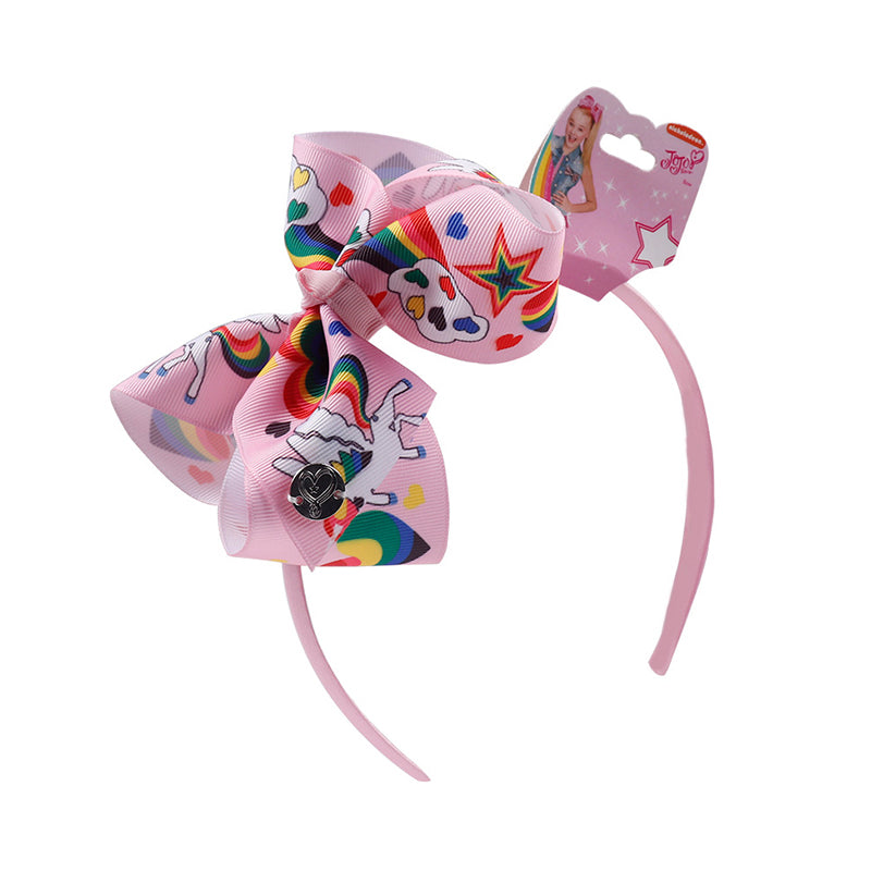 Kid Girl Unicorn Ribbon Bow Headbands
