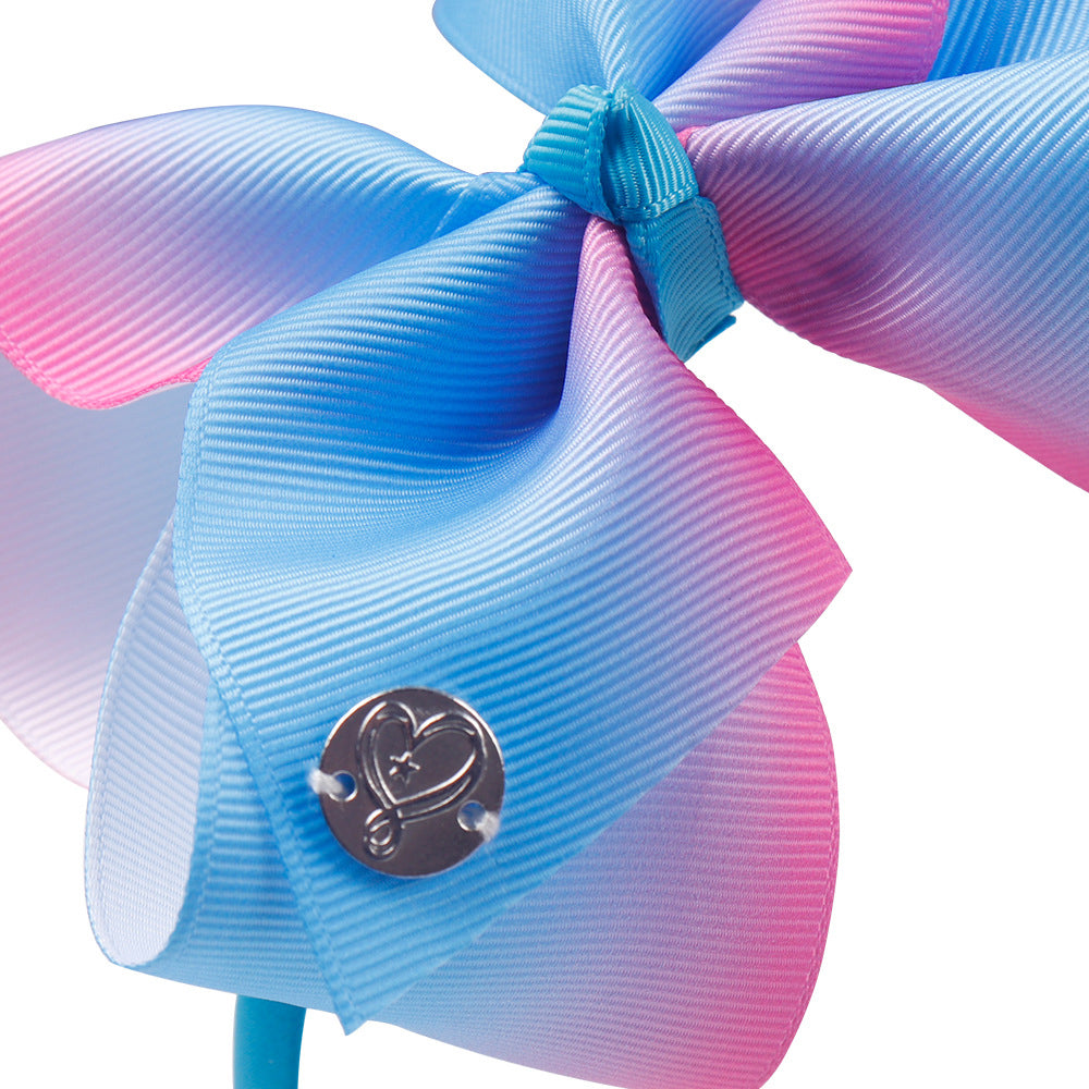 Kid Girl Unicorn Ribbon Bow Headbands