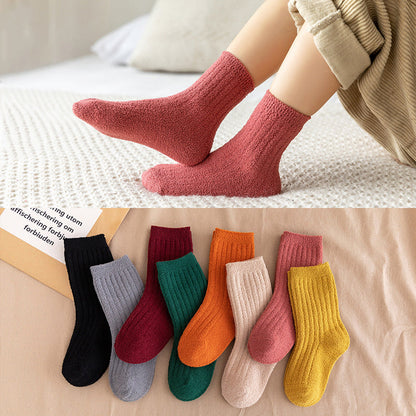 Kid High Top Plain Socks Wholesale