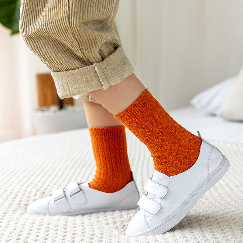 Kid High Top Plain Socks Wholesale