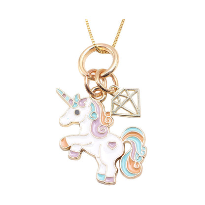 Kid Lovely Unicorn Necklace Wholesale