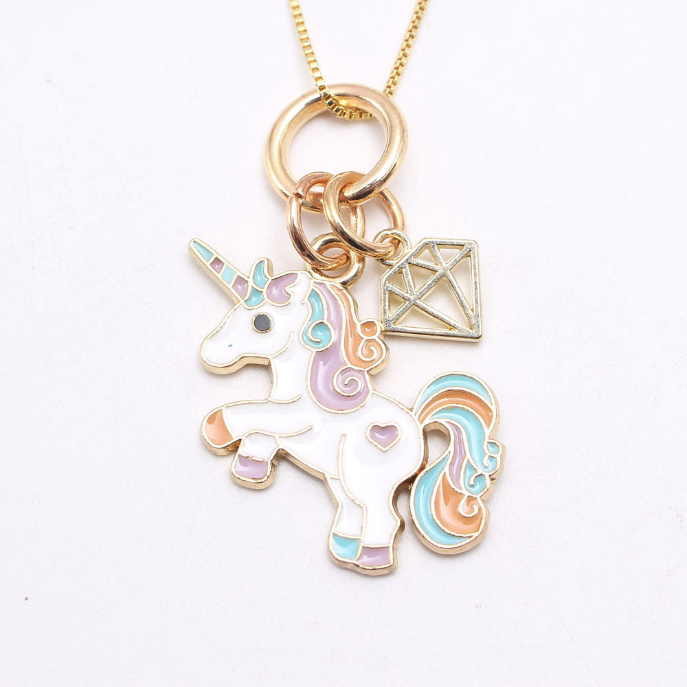 Kid Lovely Unicorn Necklace Wholesale