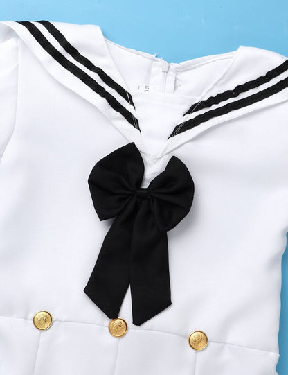 Navy Girl Sailor Uniform Costume Set