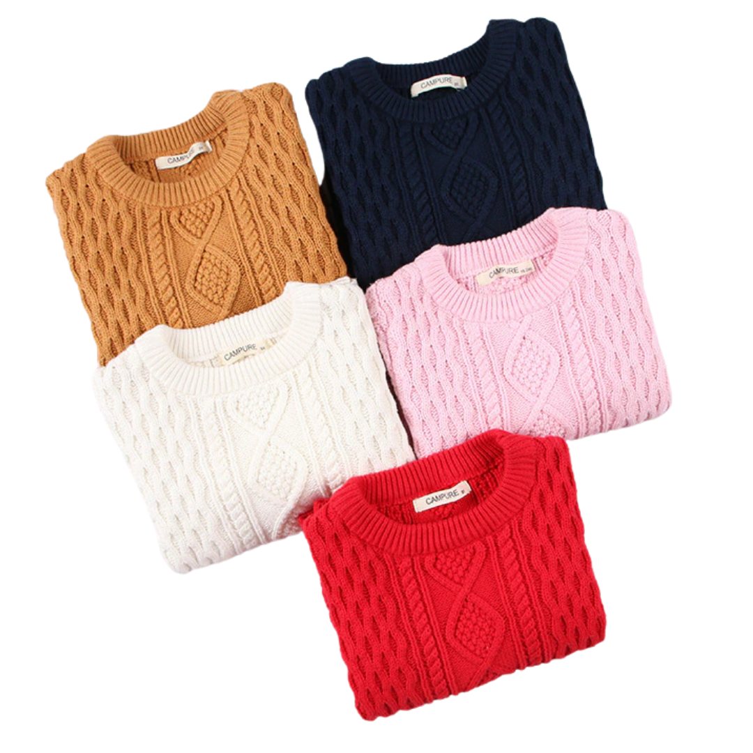 Cable Knit Pullover Sweater
