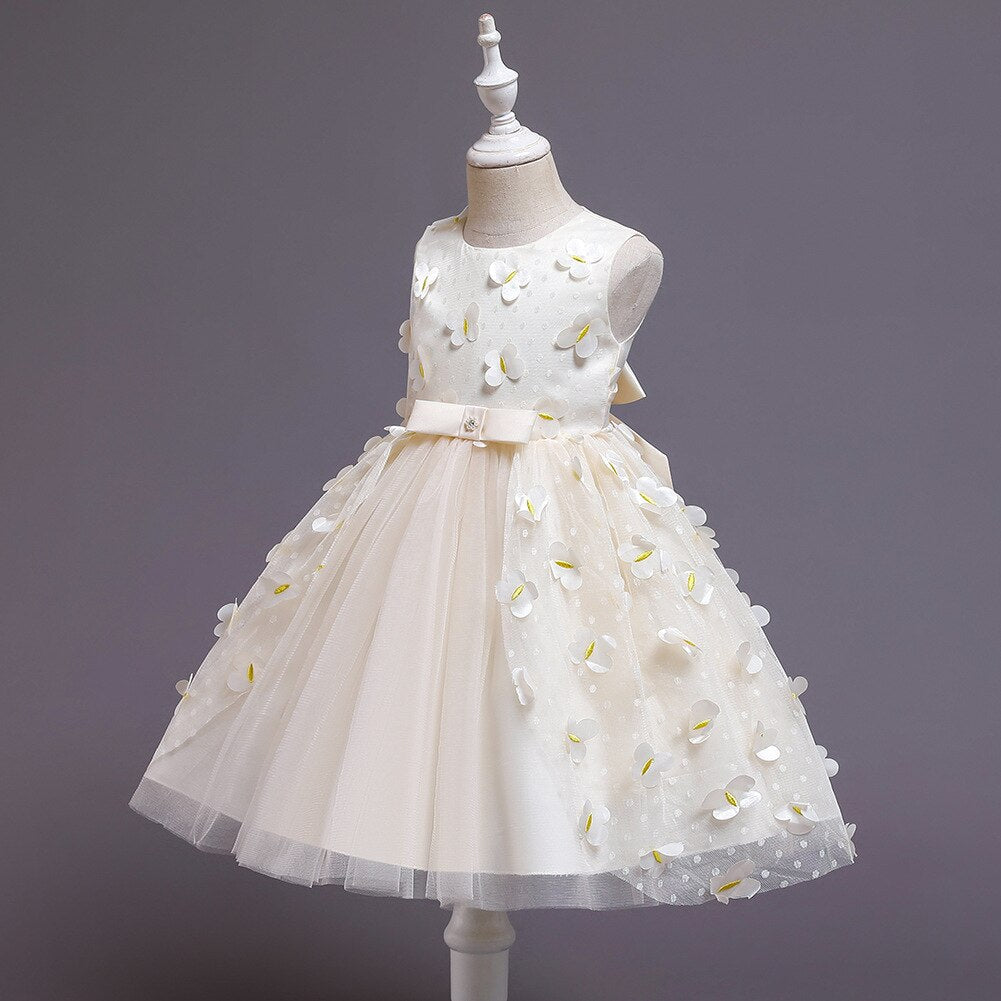 Pearl and Sequin Embroidery Top Princess Party Dress