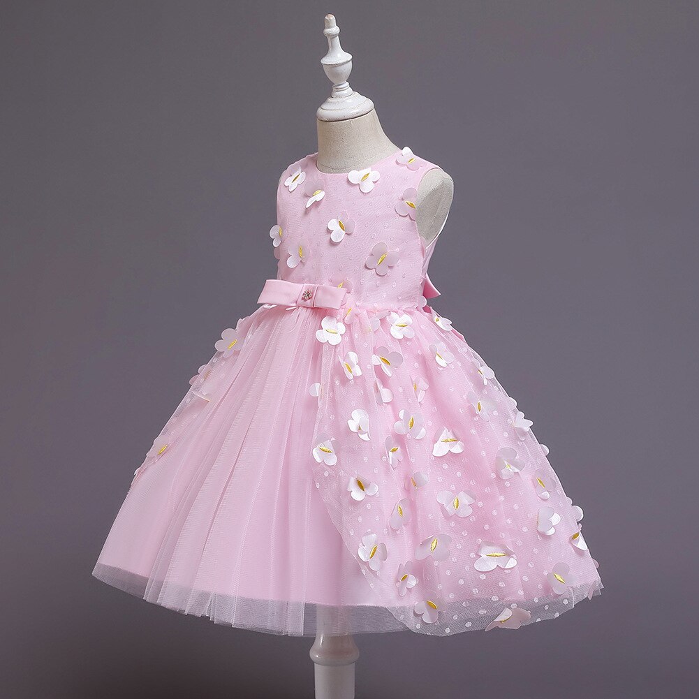 Pearl and Sequin Embroidery Top Princess Party Dress