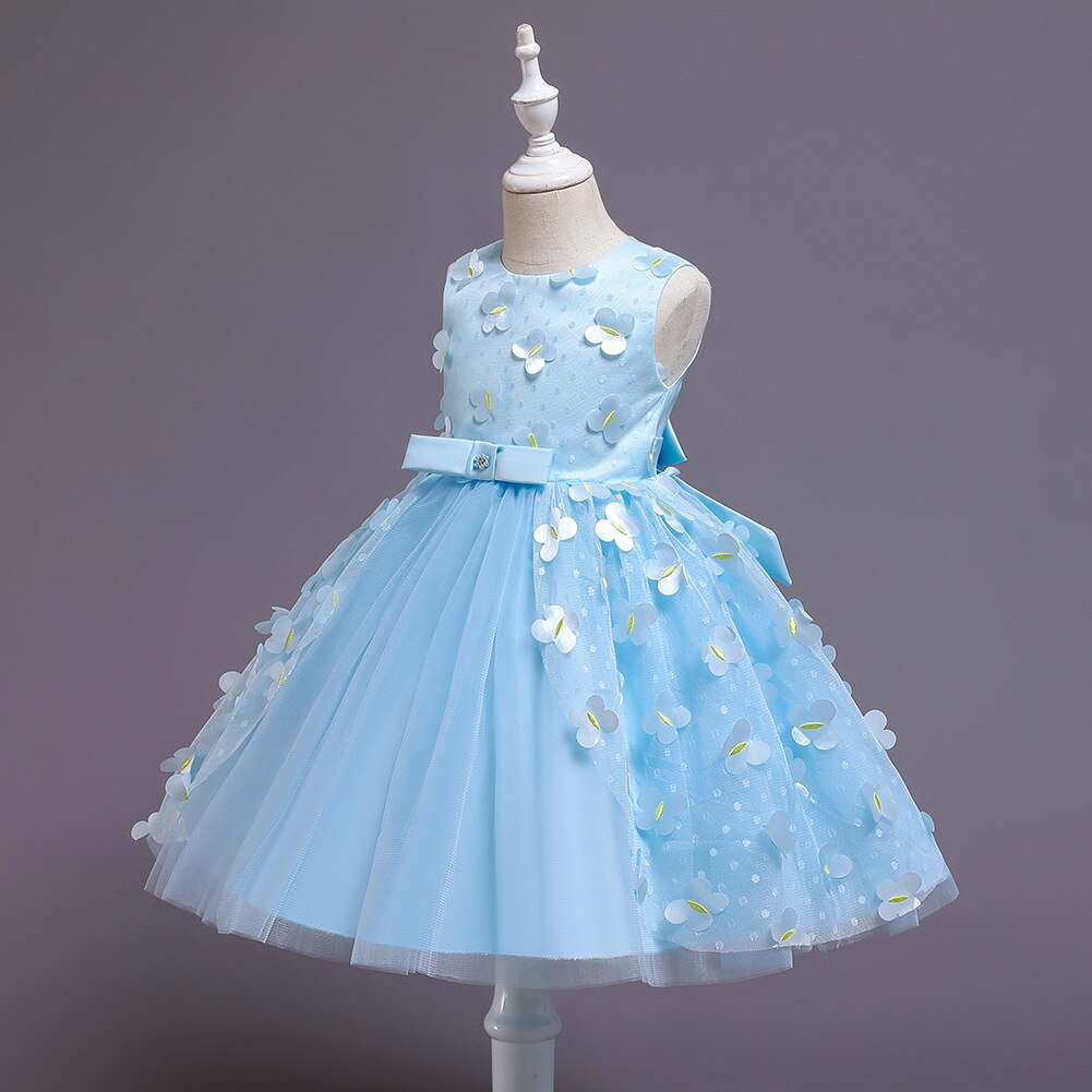 Pearl and Sequin Embroidery Top Princess Party Dress