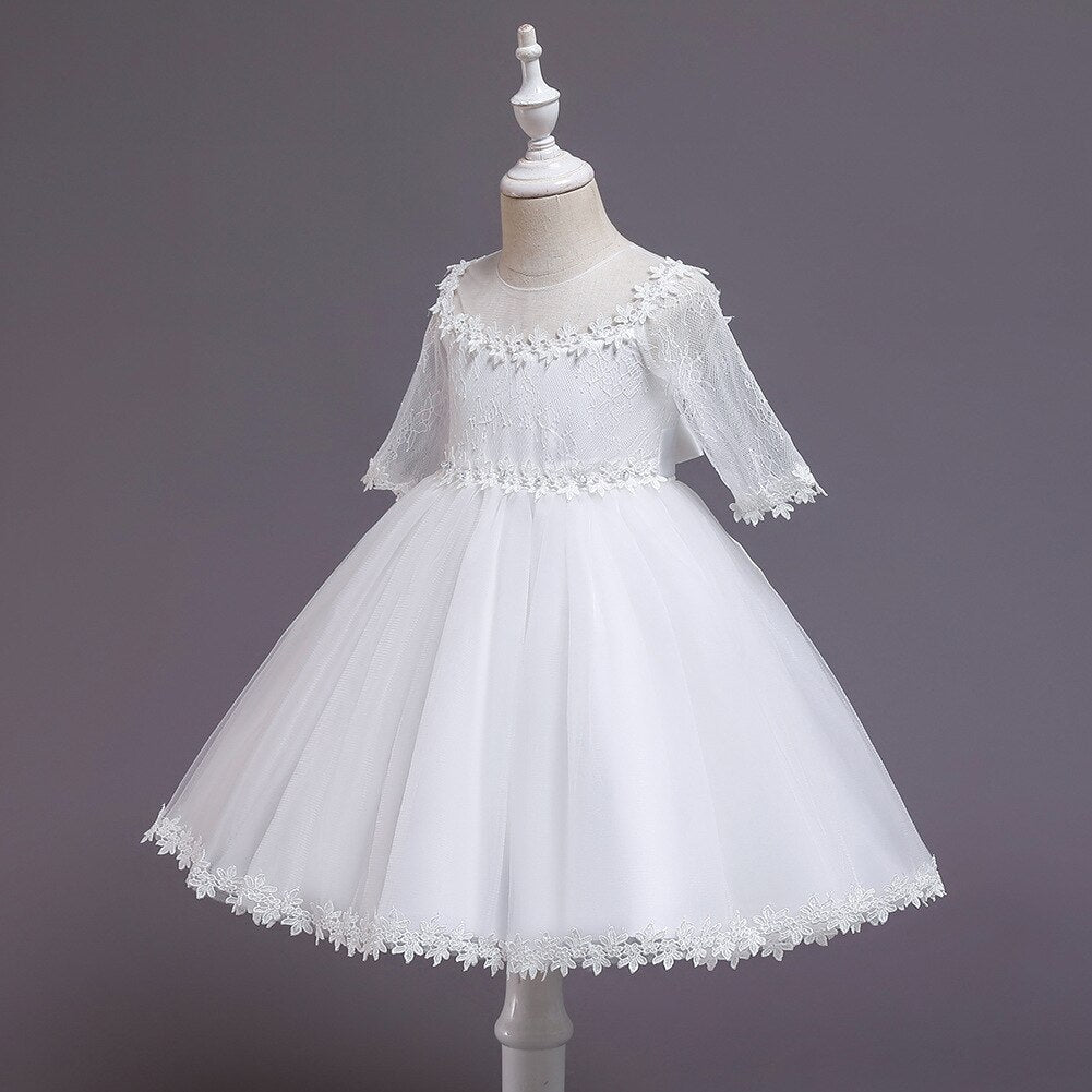 Pearl and Sequin Embroidery Top Princess Party Dress