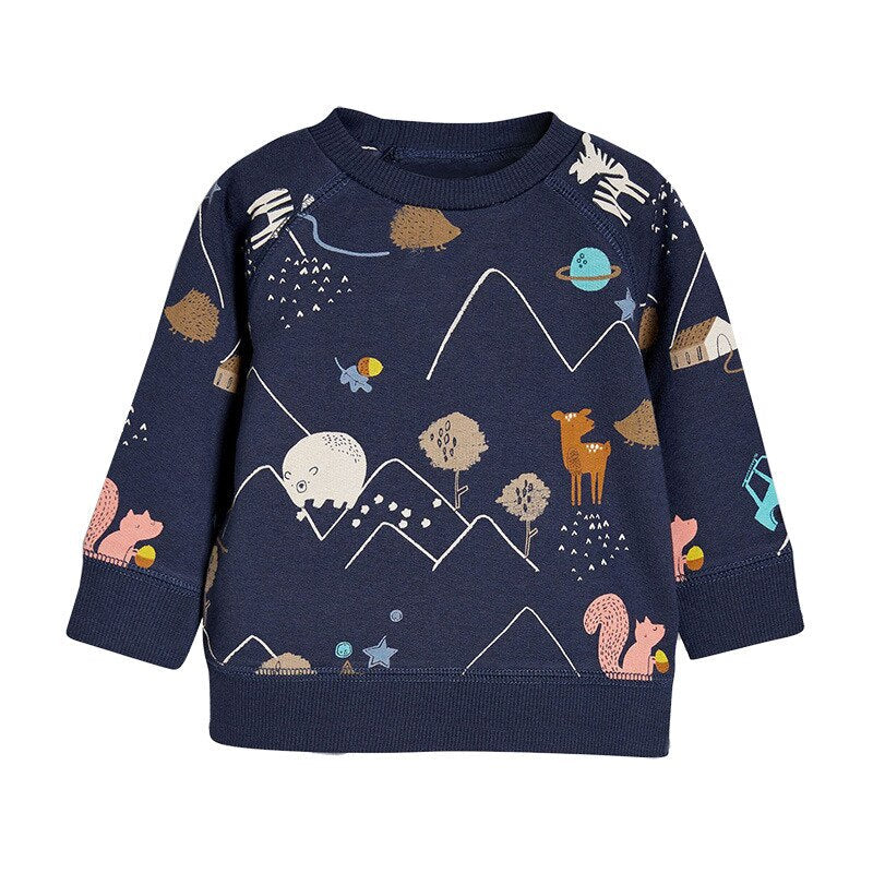 Cats Love Heart Pattern Print Design Sweater