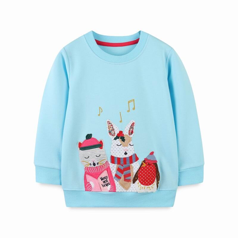 Cats Love Heart Pattern Print Design Sweater