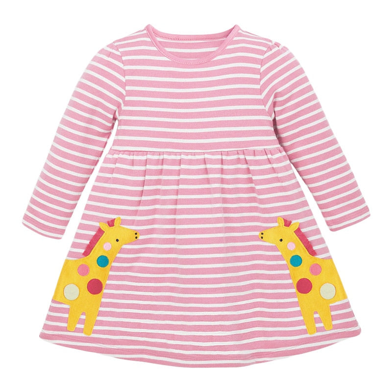 Rainbow Clouds Dotted Long Sleeve Top Dress