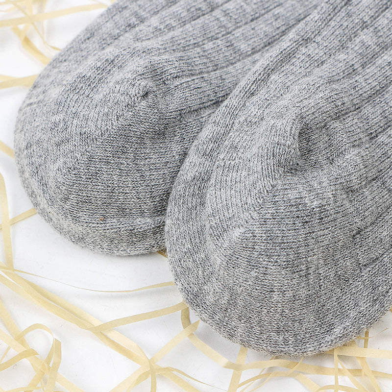 Little Girl Bow High Top Knit Socks
