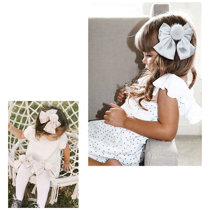 Little Girl Silk Pom Pom Hair Clip