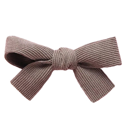 Little Girl Solid Color Bowknot Hairpin
