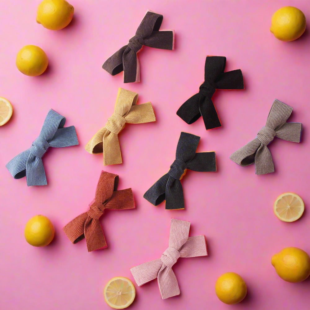 Little Girl Solid Color Bowknot Hairpin