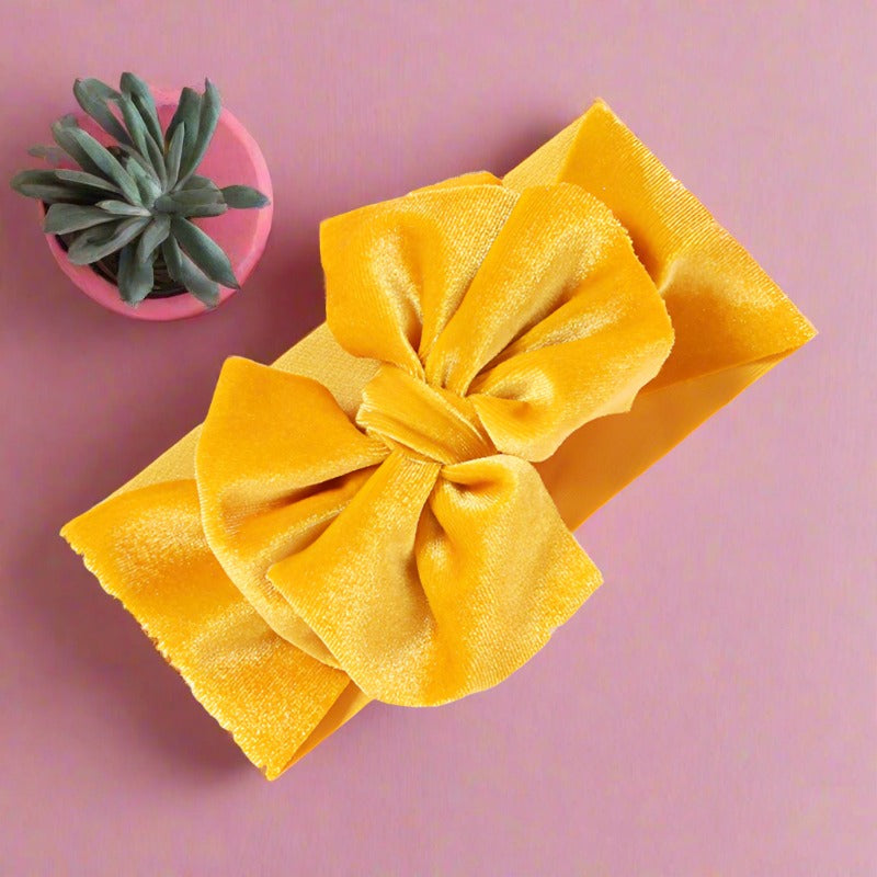 Little Girl Velvet Bowknot Headband