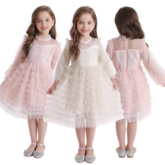 Long Sleeve Party Ruffle Dress