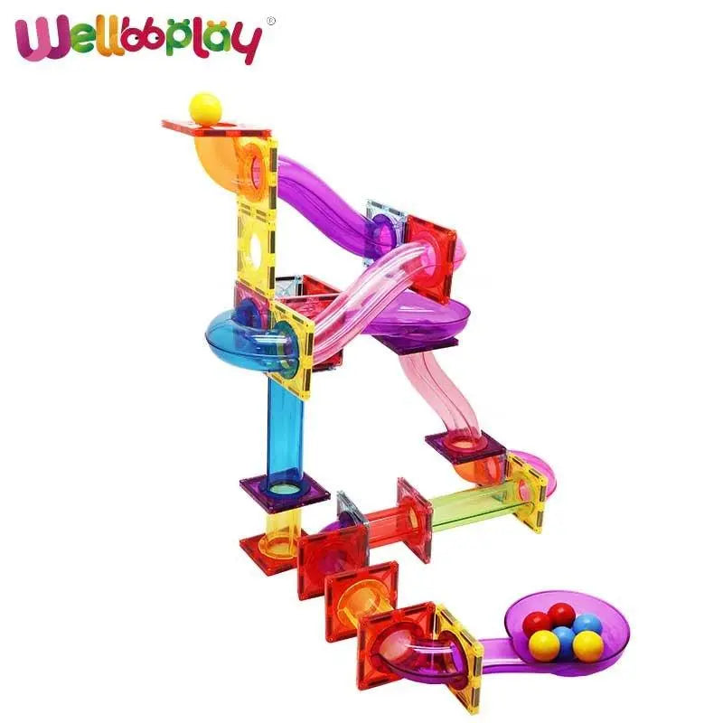 Magnetic Marble Run Building Blocks