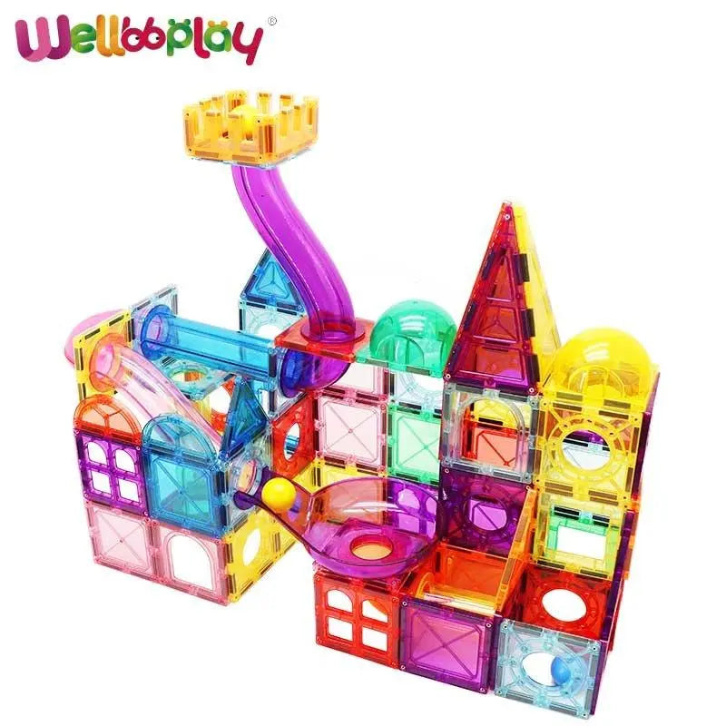Magnetic Marble Run Building Blocks