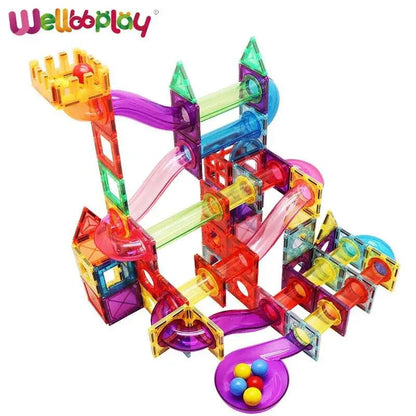 Magnetic Marble Run Building Blocks