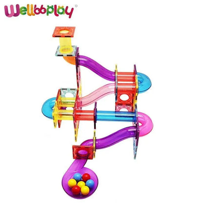 Magnetic Marble Run Building Blocks