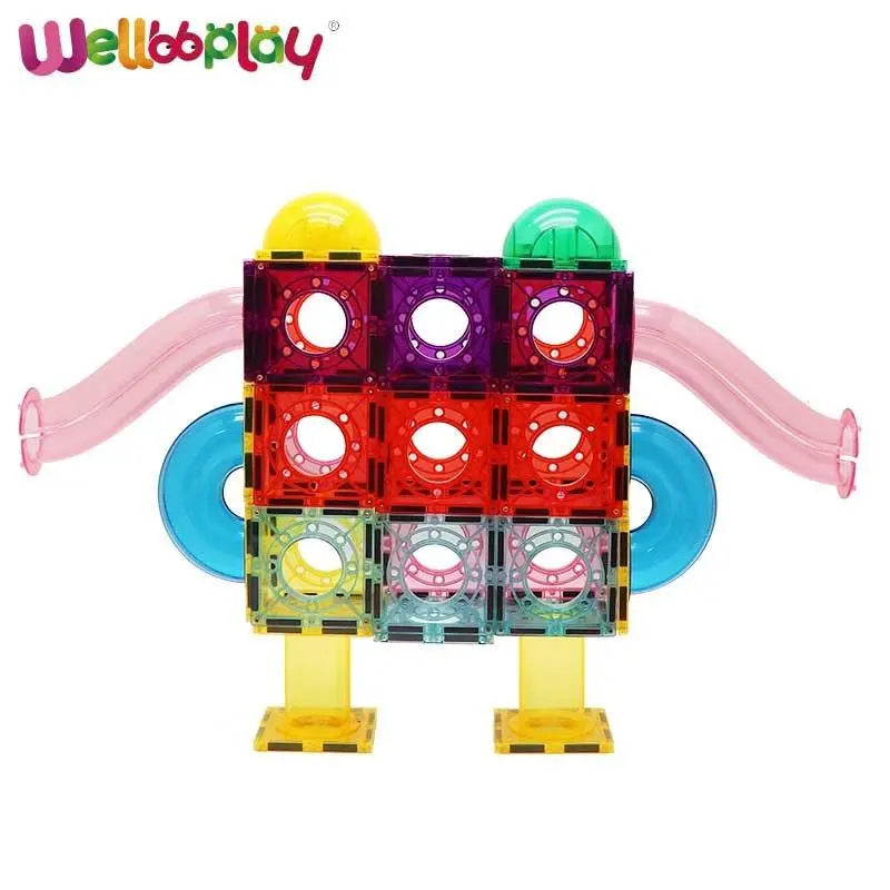 Magnetic Marble Run Building Blocks