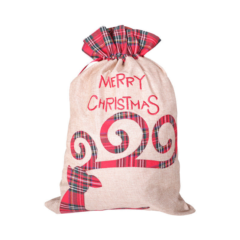 Merry Christmas Plaid Candy Bag Wholesale